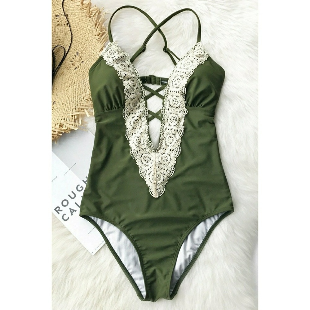 Cupshe Ladies Vintage Lace One Peice